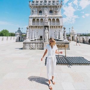 FREE PEOPLE LINEN JUMPSUIT